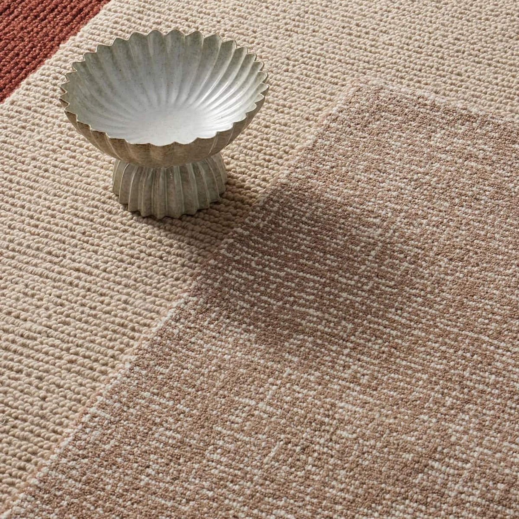 Weave Fabien 100% Wool Floor Rug - Stone gallery detail image