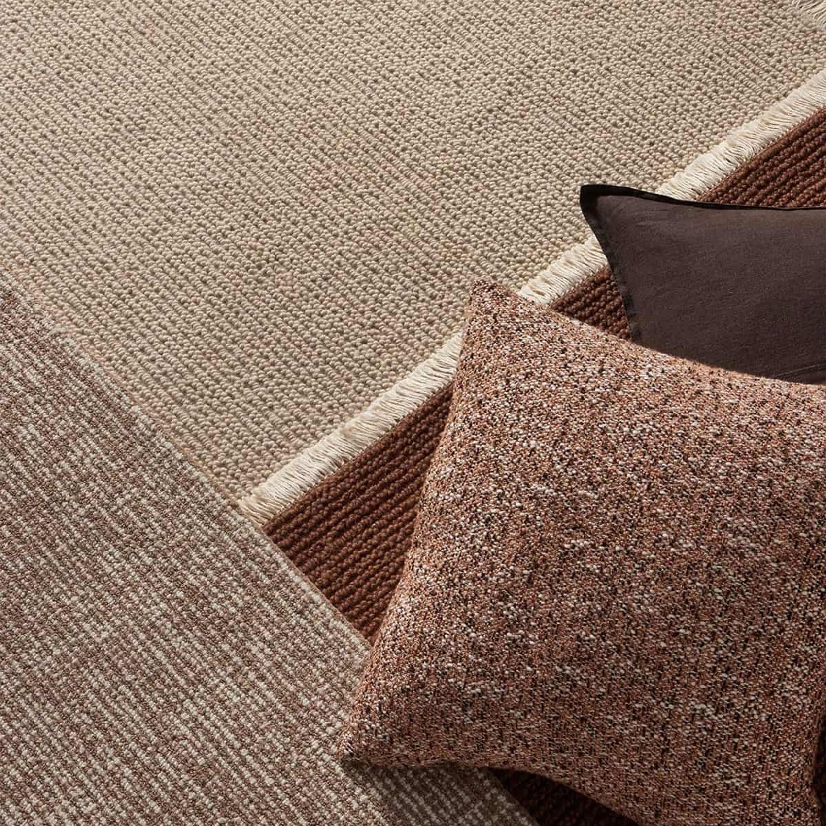 Weave Fabien 100% Wool Floor Rug - Stone gallery detail image