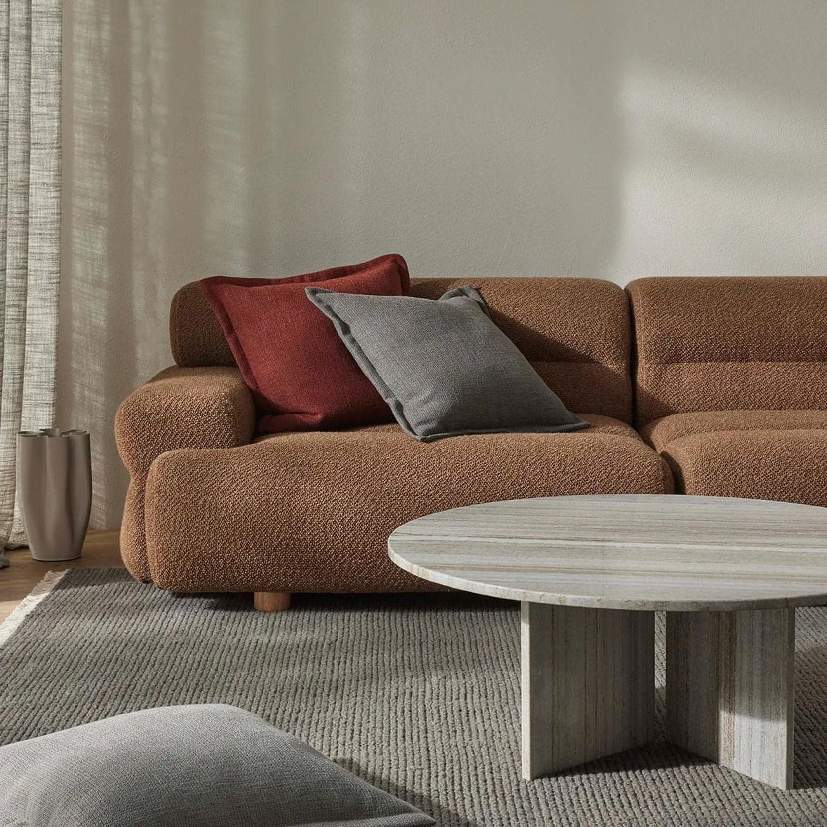 Weave Home Figlio Cushion - Fog | 50 x 50cm gallery detail image