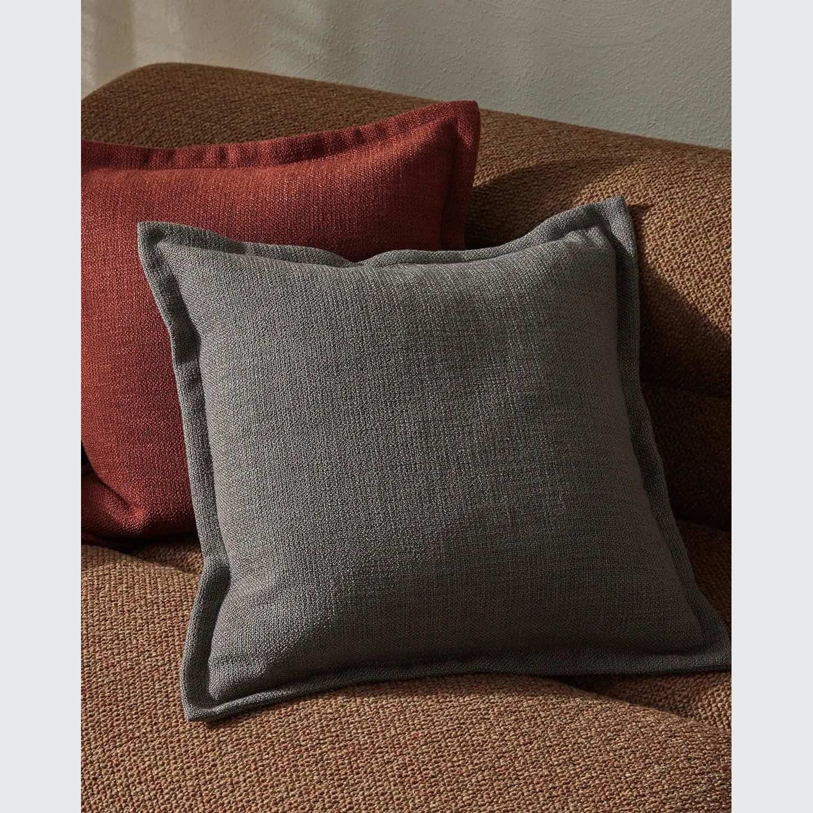 Weave Home Figlio Cushion - Graphite | 50 x 50cm gallery detail image