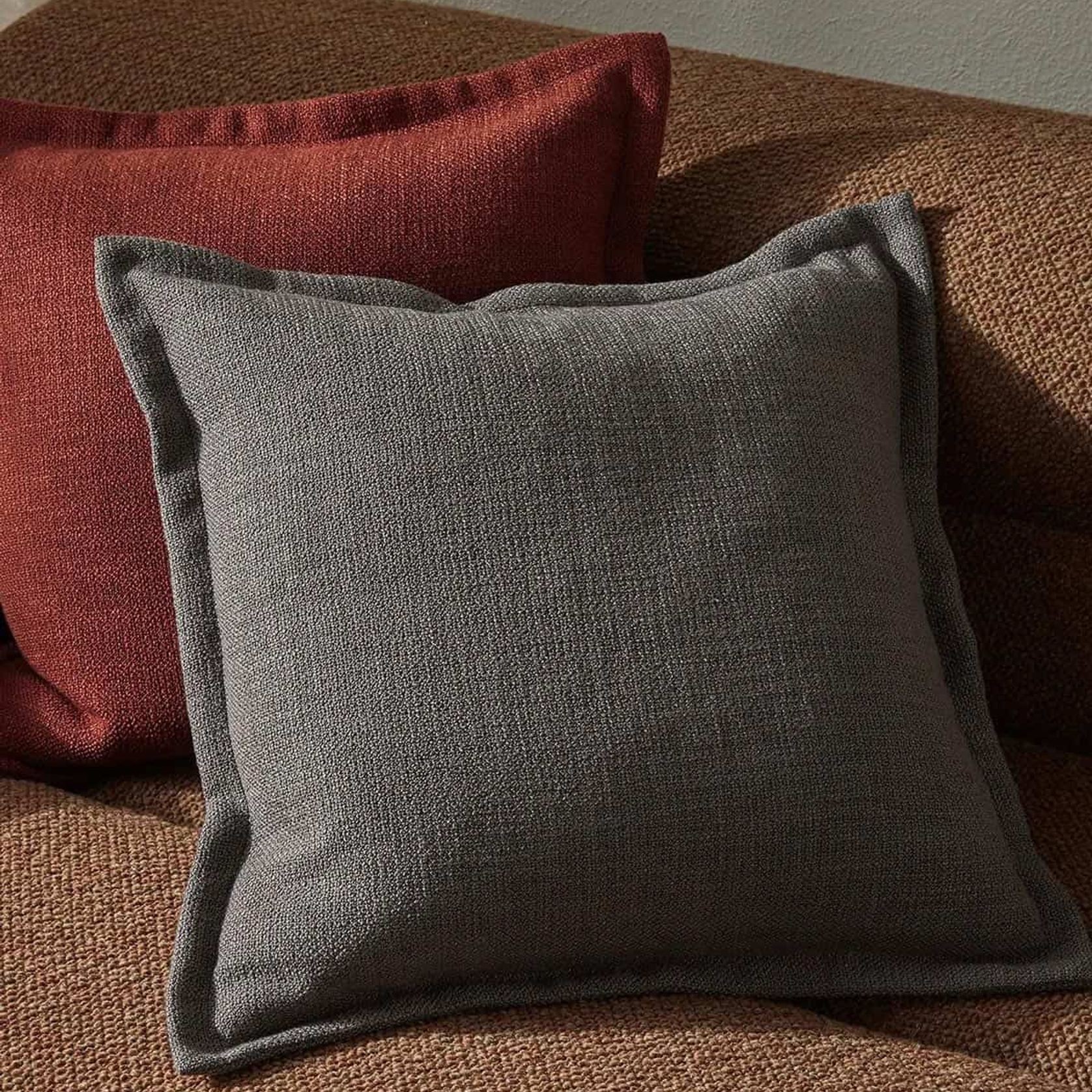 Weave Home Figlio Cushion - Graphite | 50 x 50cm gallery detail image