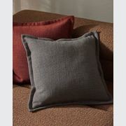 Weave Home Figlio Cushion - Graphite | 50 x 50cm gallery detail image