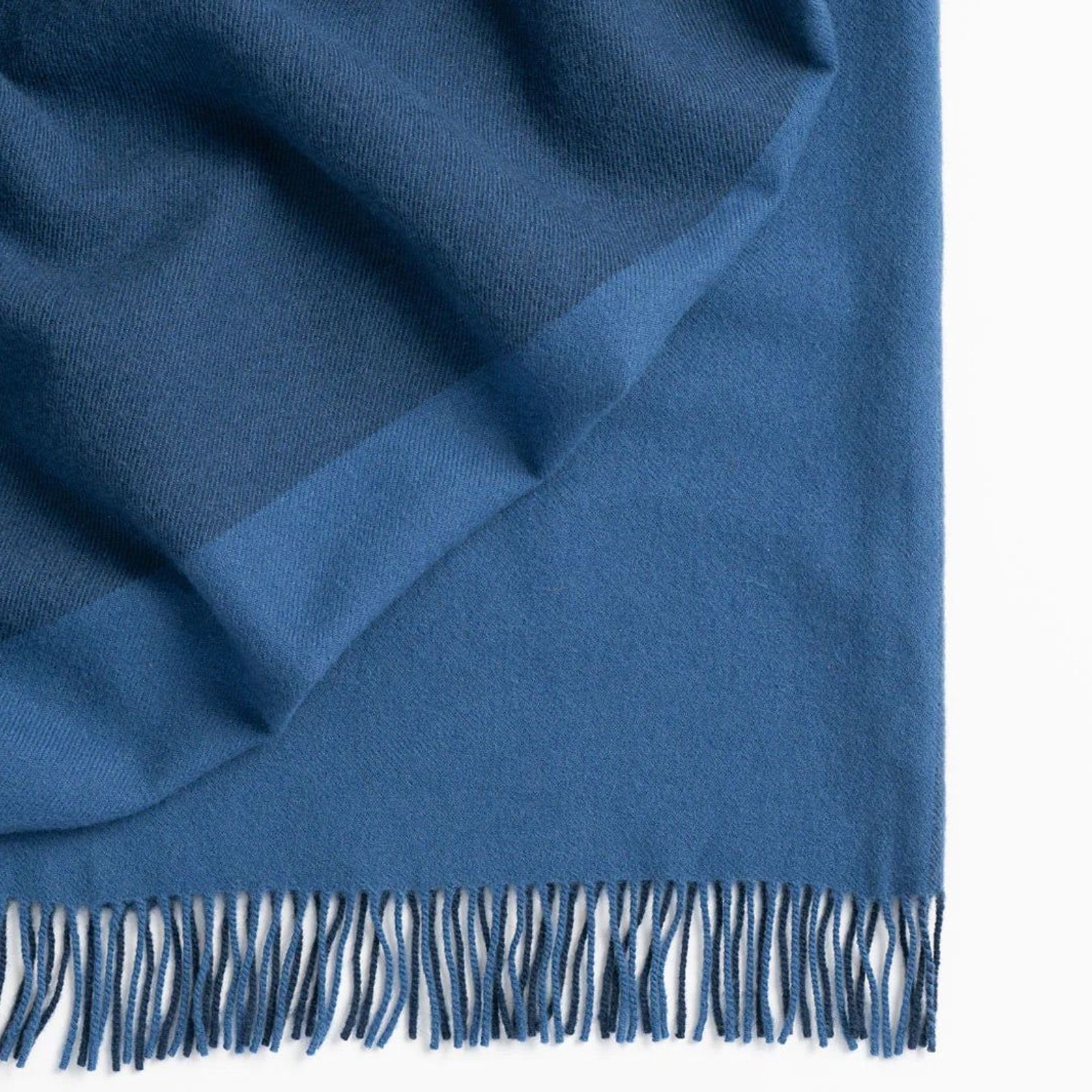 Weave Home Fiord Throw - Cobalt | 100% Wool gallery detail image