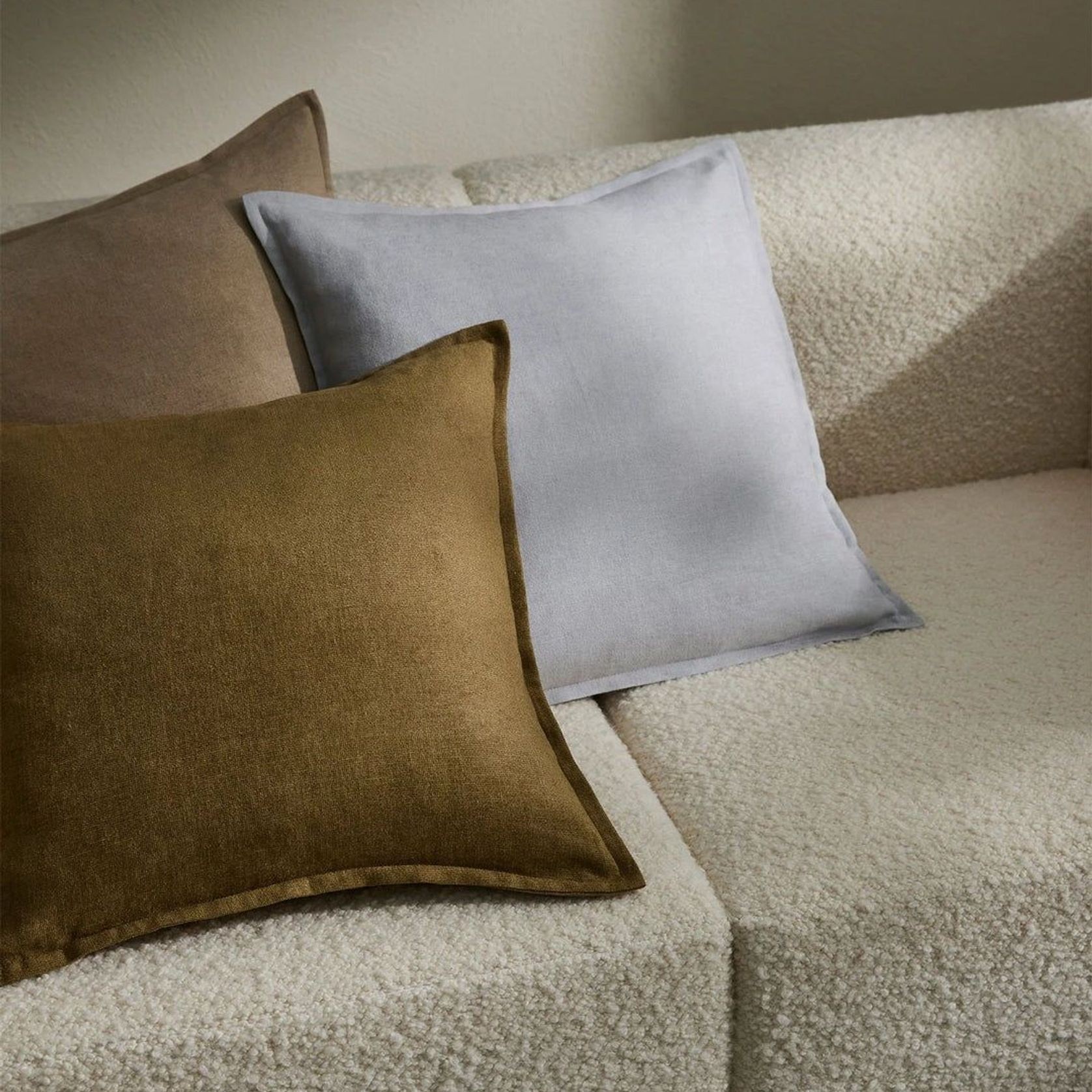 Weave Home Fiore Cushion - Glacier | Square and Lumbar gallery detail image