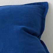 Weave Home European Linen Como Cushion - Cobalt | Three Sizes gallery detail image