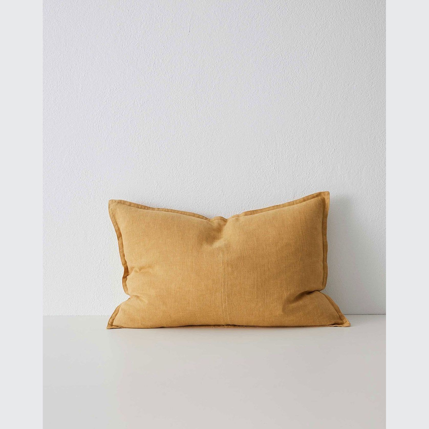 Weave Home European Linen Como Cushion - Amber | Square and Lumbar | Three Sizes gallery detail image