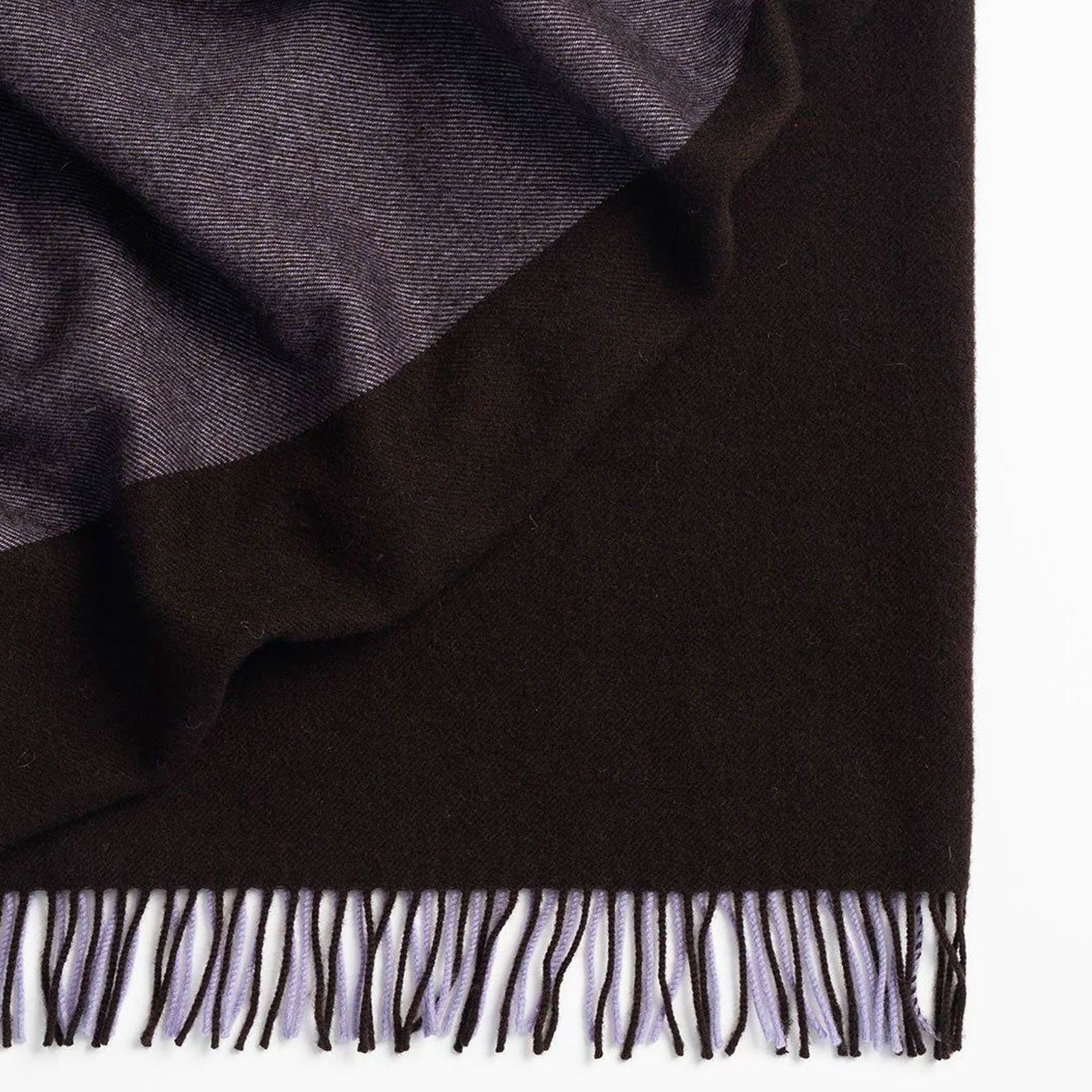 Weave Home Fiord Throw - Blackberry | 100% Wool gallery detail image