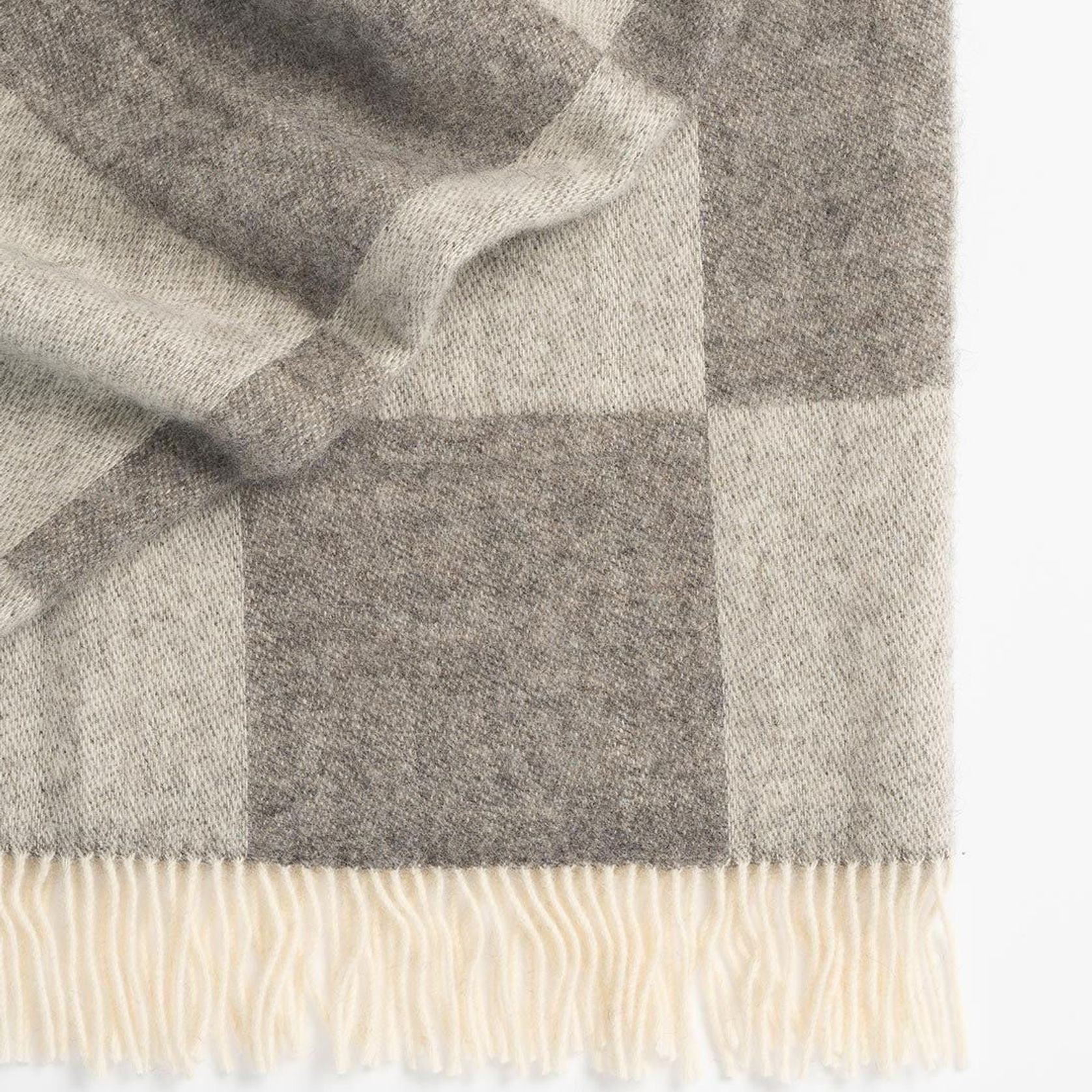 Weave Home Lake Hayes Throw - Ash | 100% Wool | Large Size gallery detail image