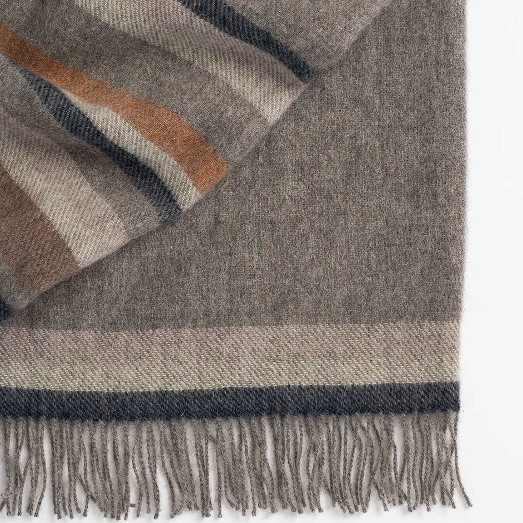 Weave Home Lawrence Throw - Navy | 100% Wool | Large Size gallery detail image
