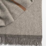 Weave Home Lumsden Throw - Ash | 100% Wool | Large Size gallery detail image