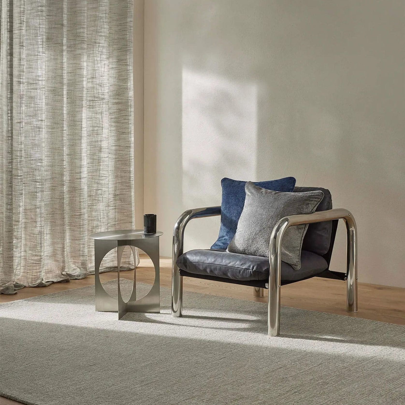 Weave Kaia 100% NZ Wool Floor Rug - Mist gallery detail image