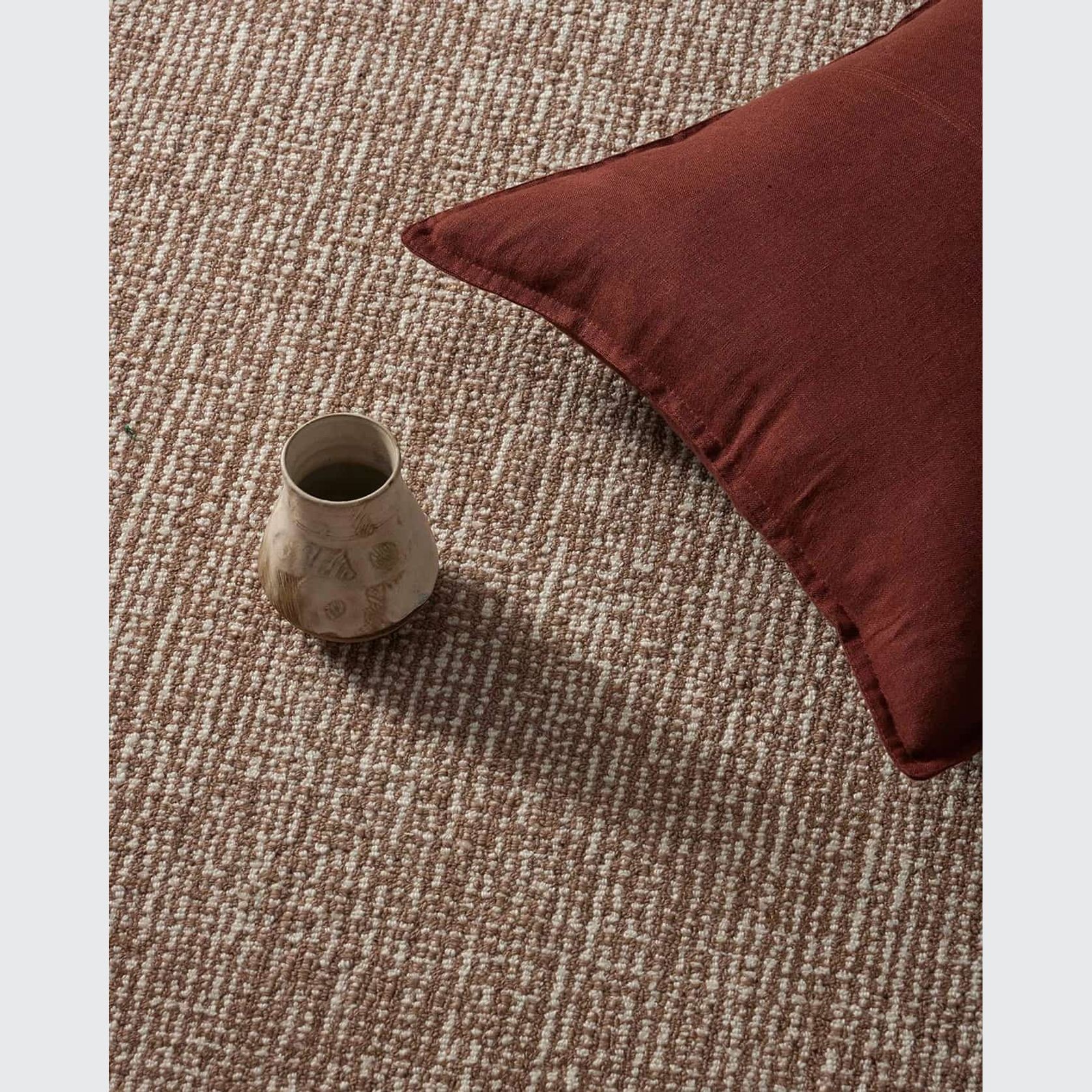 Weave Kaia 100% NZ Wool Floor Rug - Mocha gallery detail image