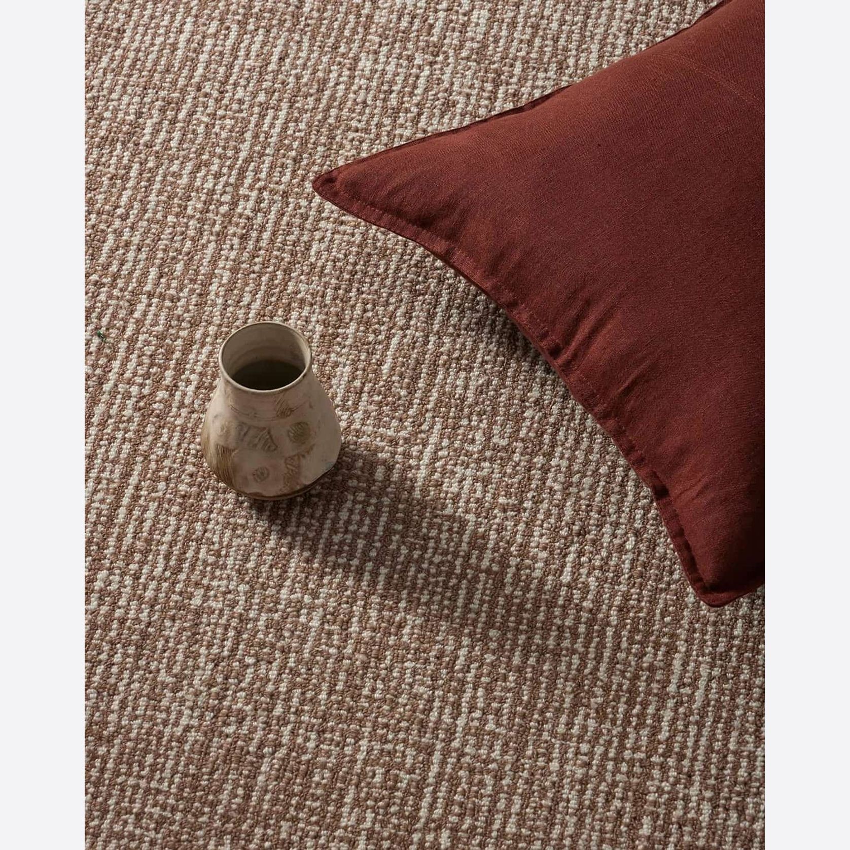 Weave Kaia 100% NZ Wool Floor Rug - Mocha gallery detail image
