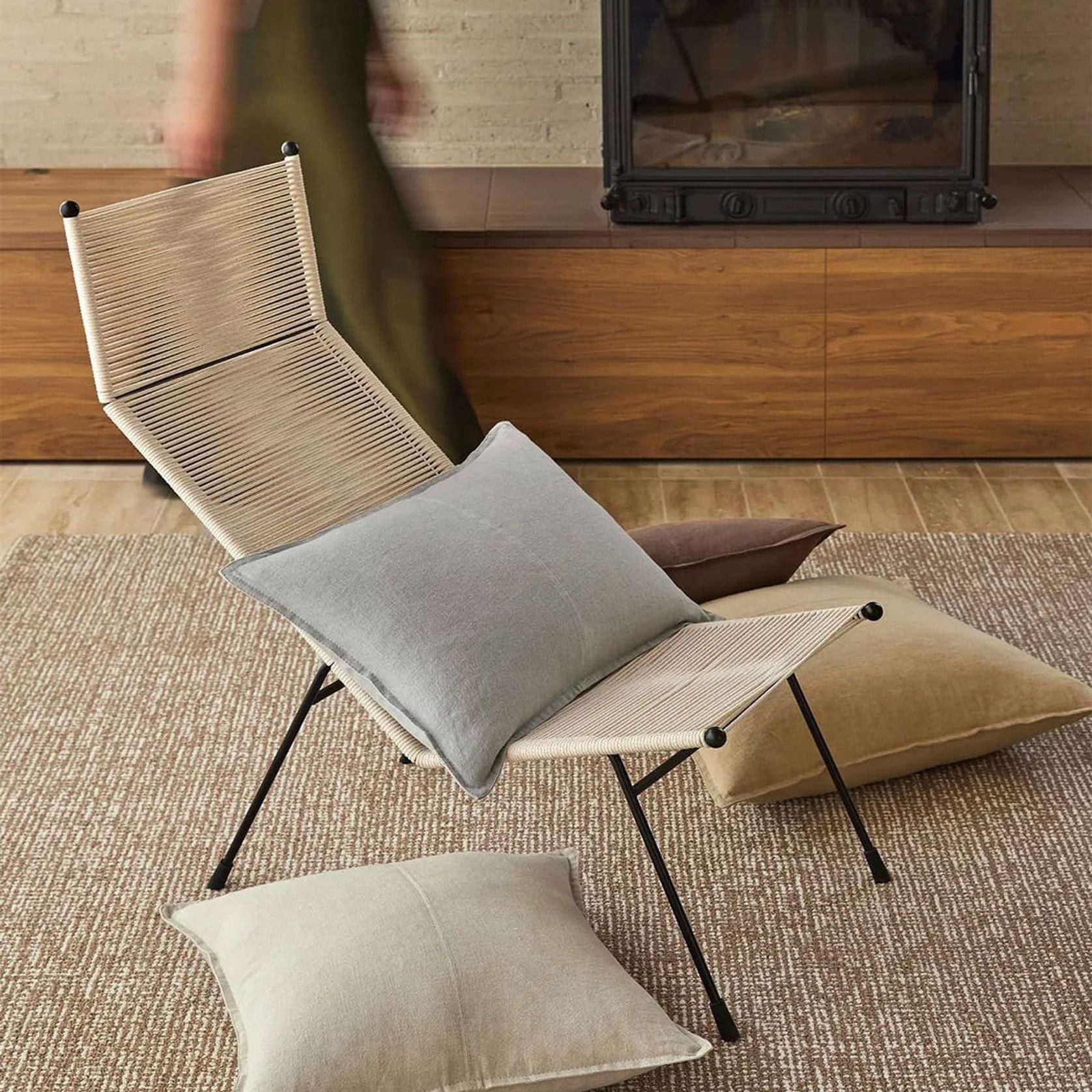 Weave Kaia 100% NZ Wool Floor Rug - Mocha gallery detail image