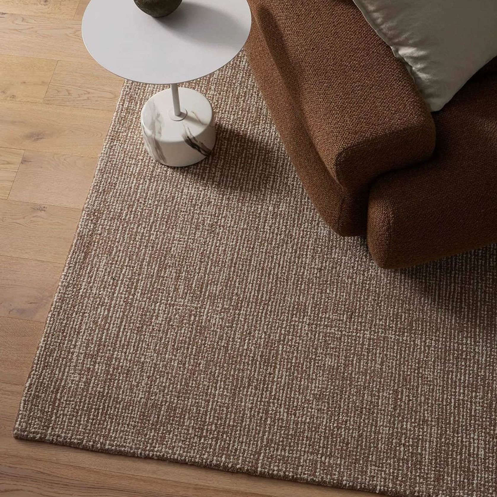 Weave Kaia 100% NZ Wool Floor Rug - Mocha gallery detail image