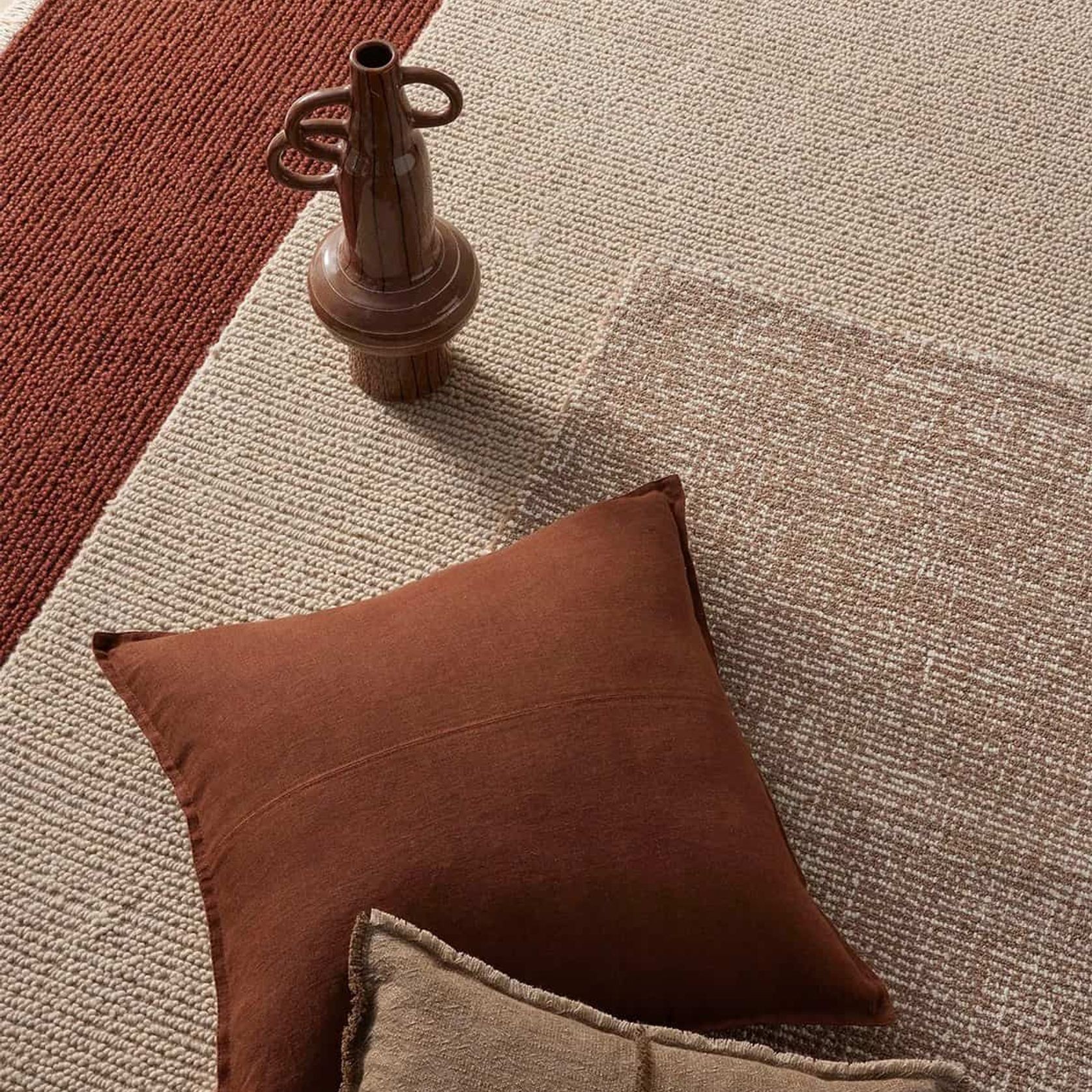 Weave Kaia 100% NZ Wool Floor Rug - Mocha gallery detail image