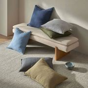 Weave European Linen Como Cushion - Atlantic | Three Sizes gallery detail image