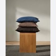 Weave European Linen Como Cushion - Atlantic | Three Sizes gallery detail image