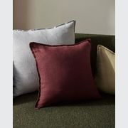 Weave European Linen Como Cushion - Garnet | Three Sizes gallery detail image