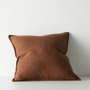Weave European Linen Como Cushion - Henna | Three Sizes gallery detail image