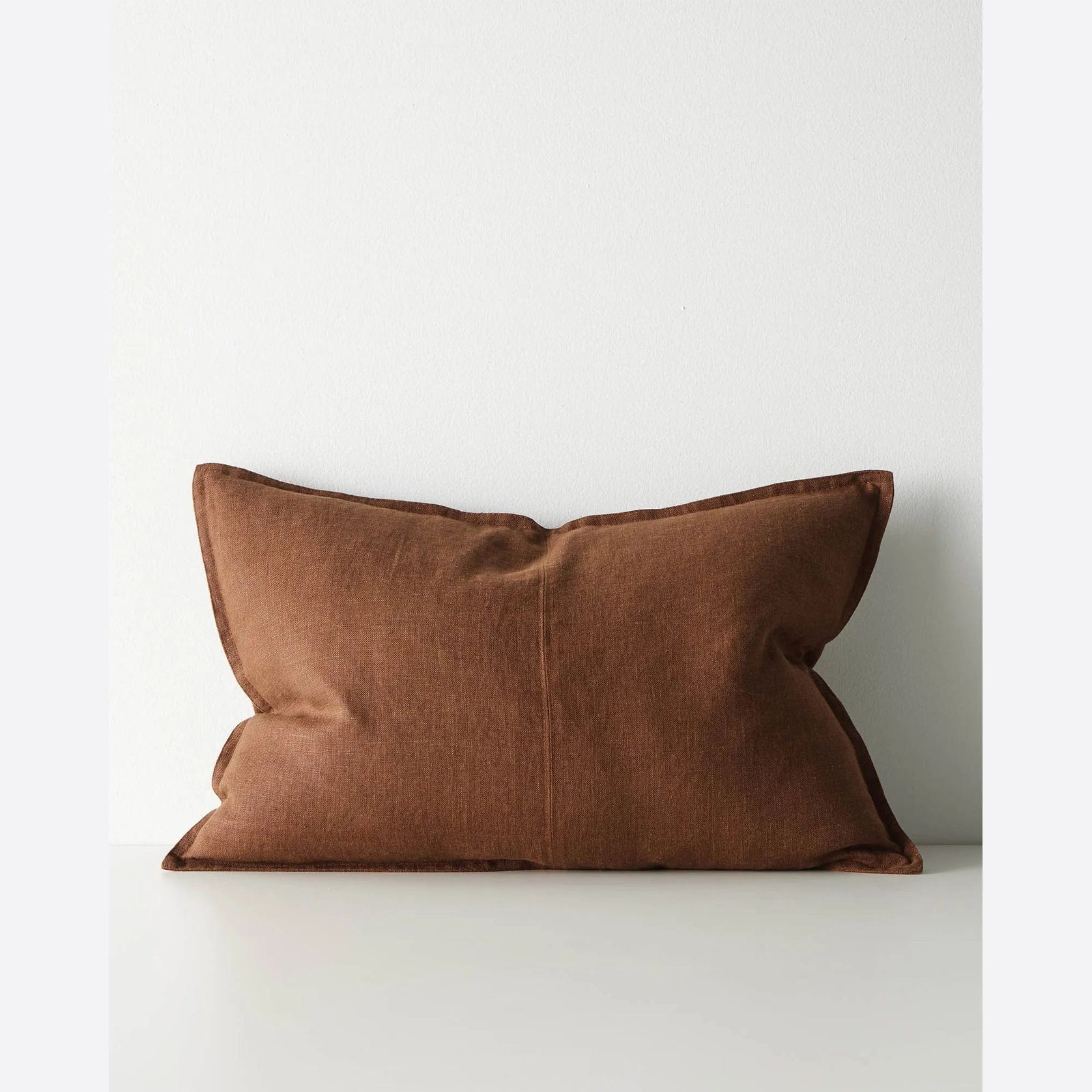 Weave European Linen Como Cushion - Henna | Three Sizes gallery detail image