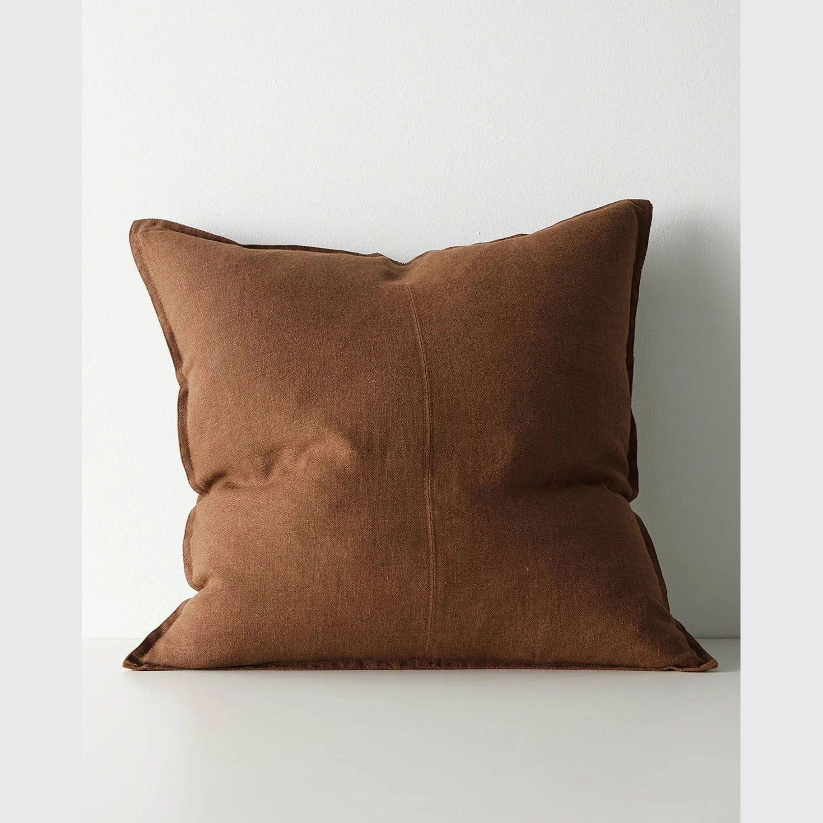 Weave European Linen Como Cushion - Henna | Three Sizes gallery detail image