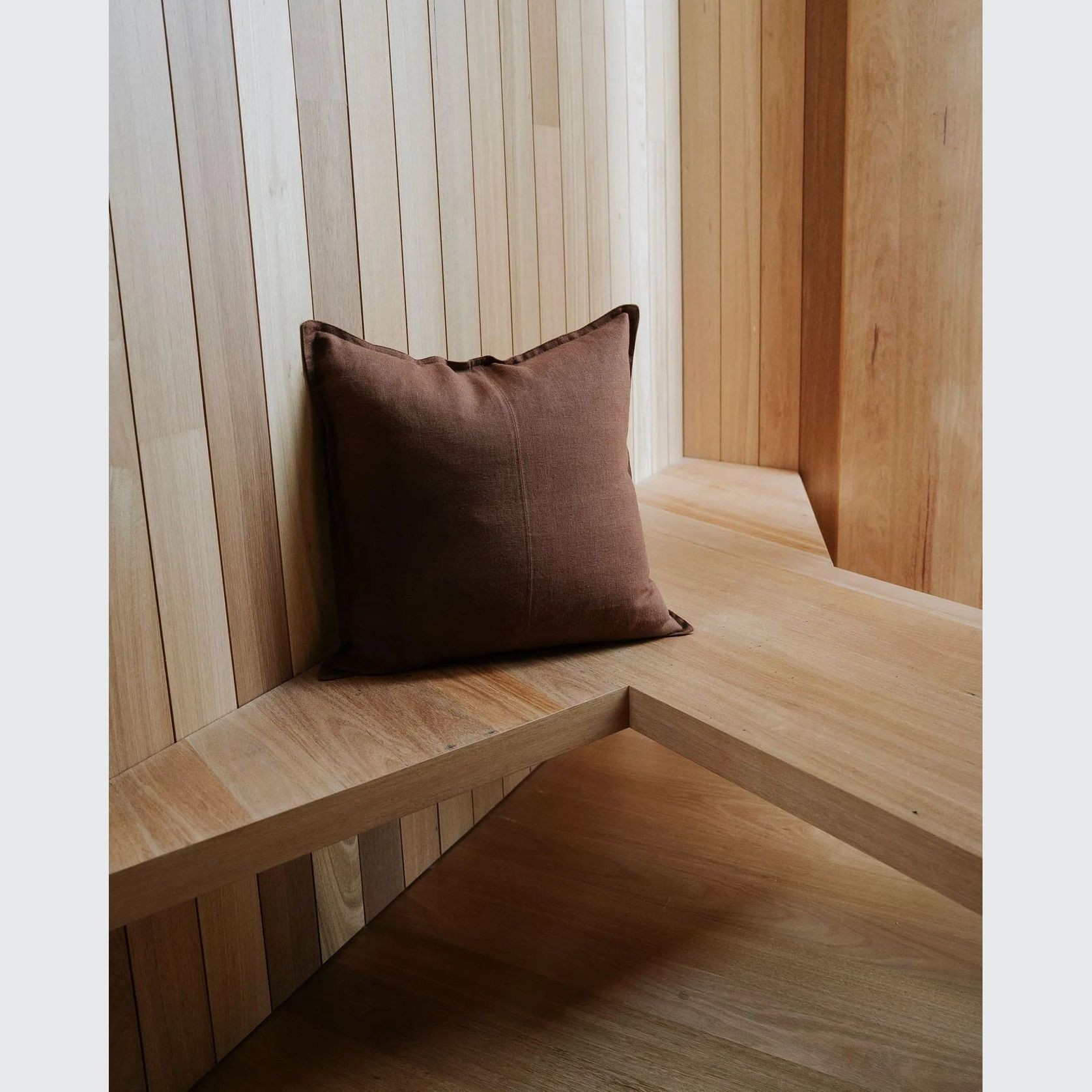 Weave European Linen Como Cushion - Henna | Three Sizes gallery detail image