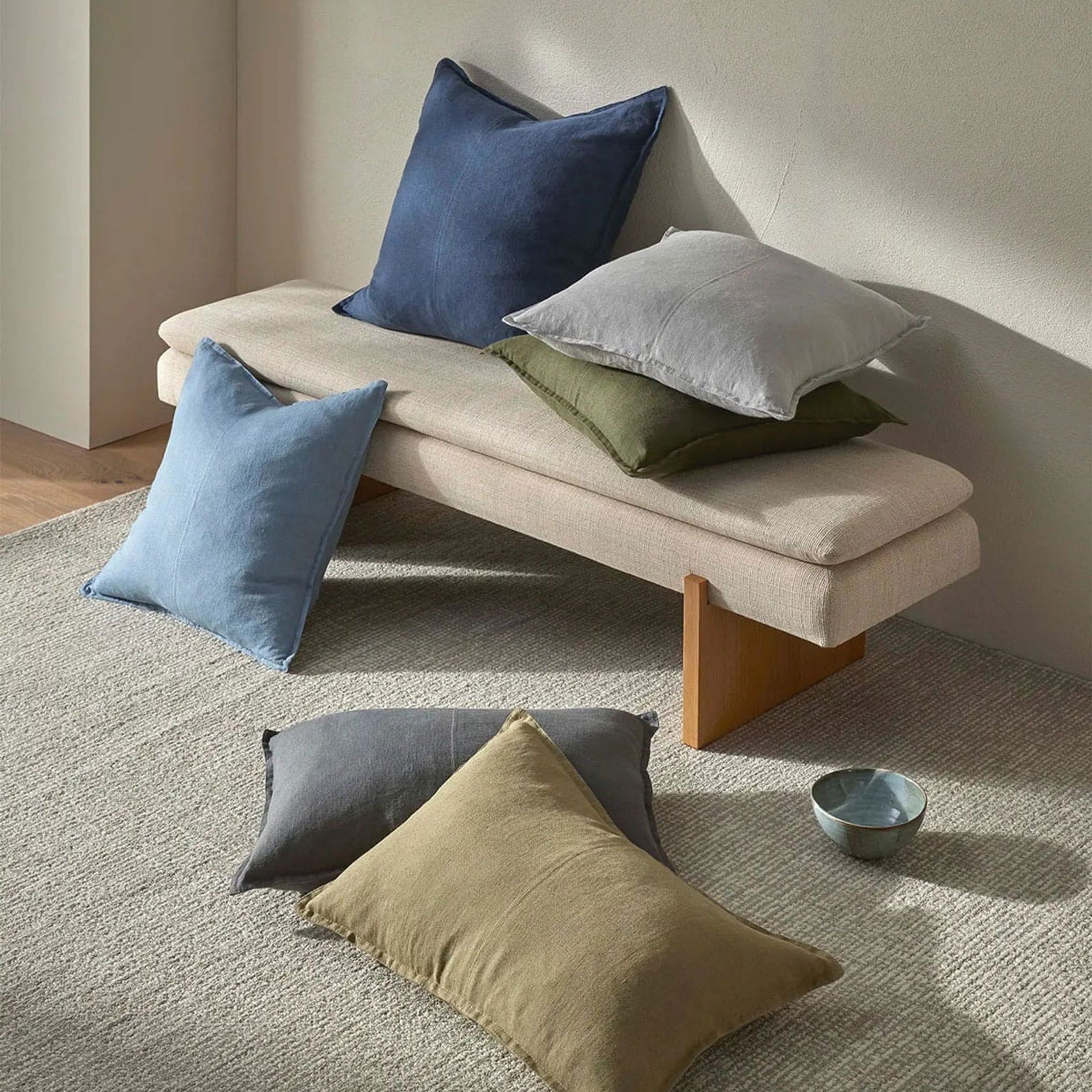 Weave European LinenComo Cushion - Horizon | Three Sizes gallery detail image