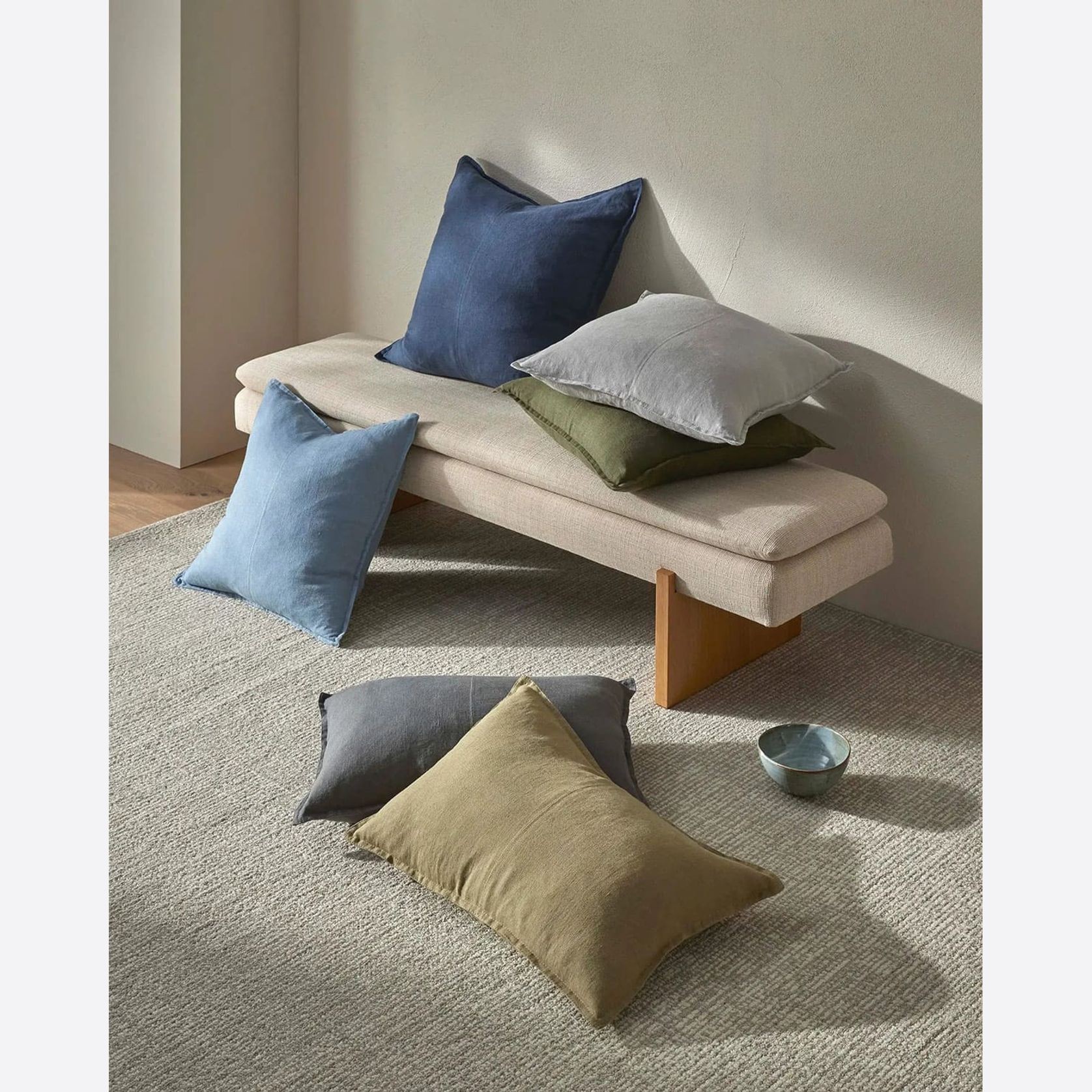 Weave European Linen Como Cushion - Jungle | Three Sizes gallery detail image