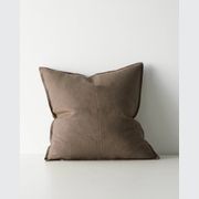 Weave European Linen Como Cushion - Mocha | Three Sizes gallery detail image