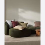 Weave European Linen Como Cushion - Mocha | Three Sizes gallery detail image