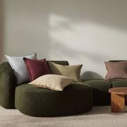 Weave European Linen Como Cushion - Mocha | Three Sizes gallery detail image
