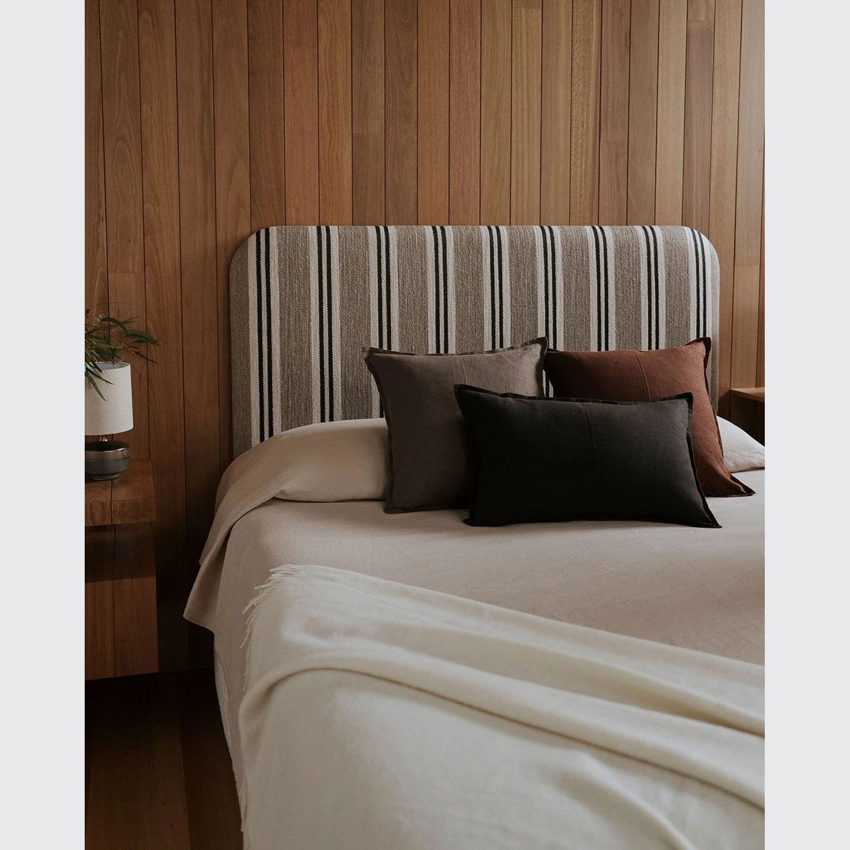 Weave European Linen Como Cushion - Mocha | Three Sizes gallery detail image