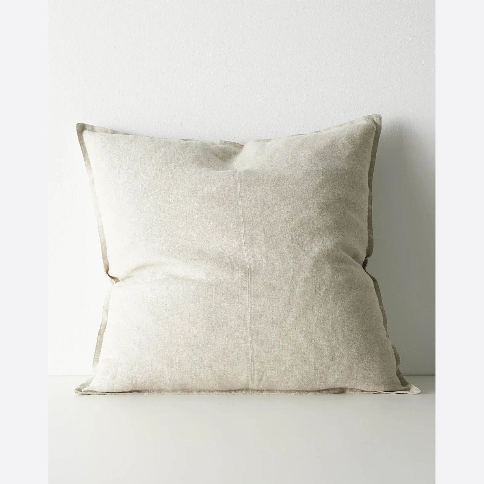 Weave European Linen Como Cushion - Oatmeal | Three Sizes gallery detail image