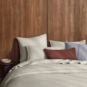 Weave European Linen Como Cushion - Rosewood | Three Sizes gallery detail image