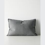 Weave European Linen Como Cushion - Steel | Three Sizes gallery detail image