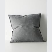 Weave European Linen Como Cushion - Steel | Three Sizes gallery detail image