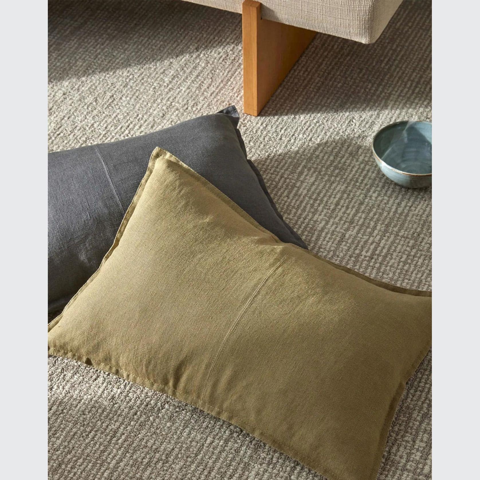 Weave European Linen Como Cushion - Willow | Three Sizes gallery detail image