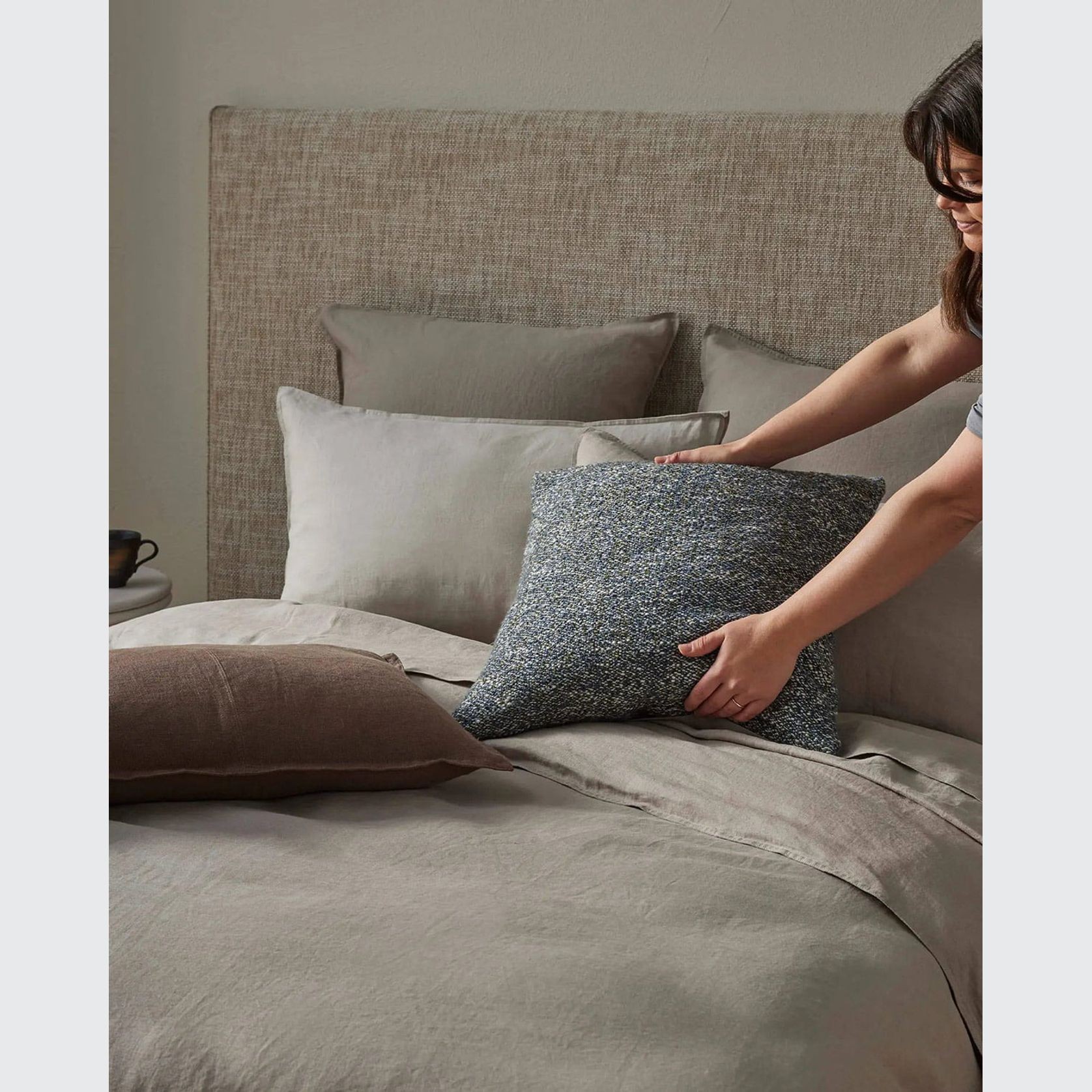 Weave Home Lisette Cushion - Ocean | 50 x 50cm gallery detail image