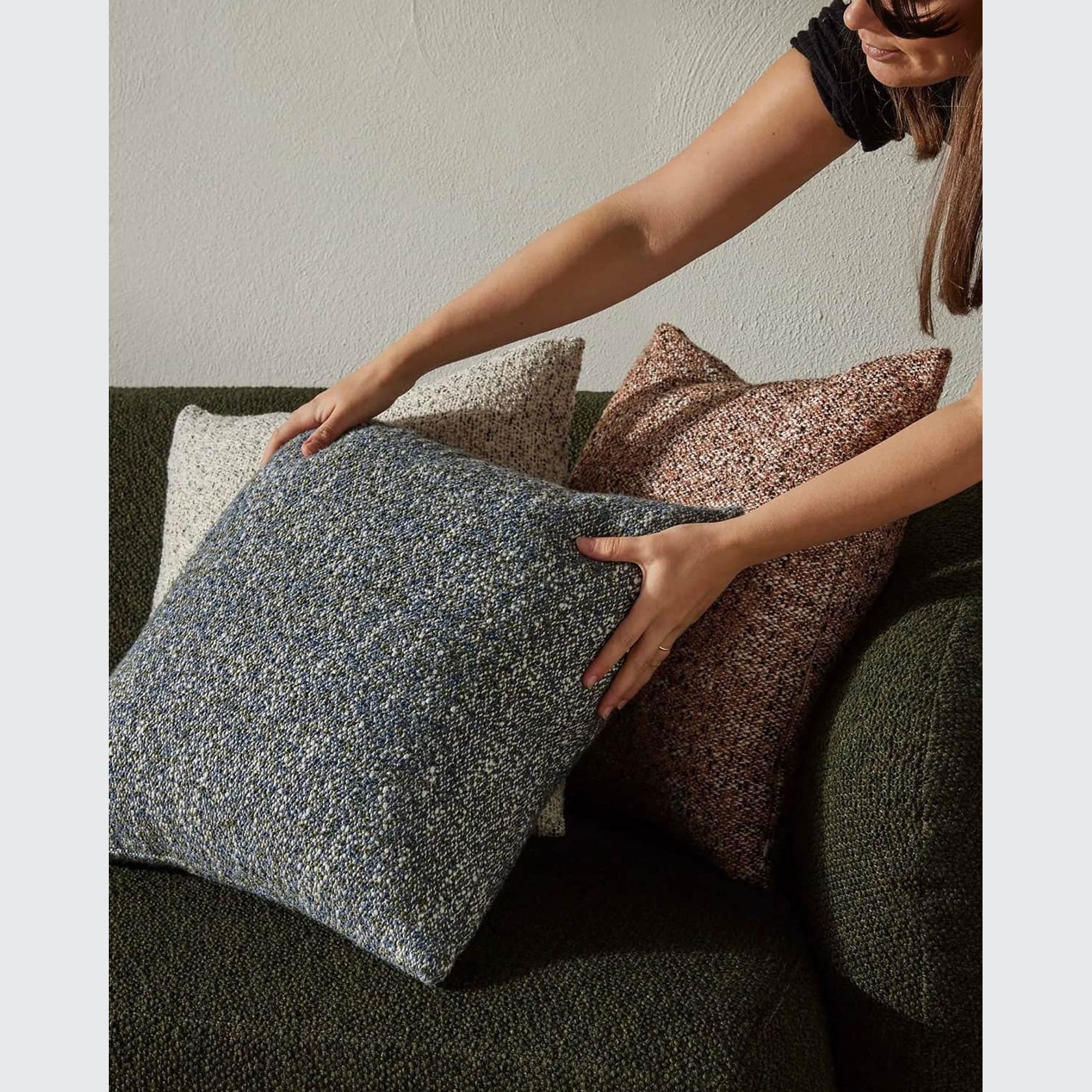 Weave Home Lisette Cushion - Ocean | 50 x 50cm gallery detail image