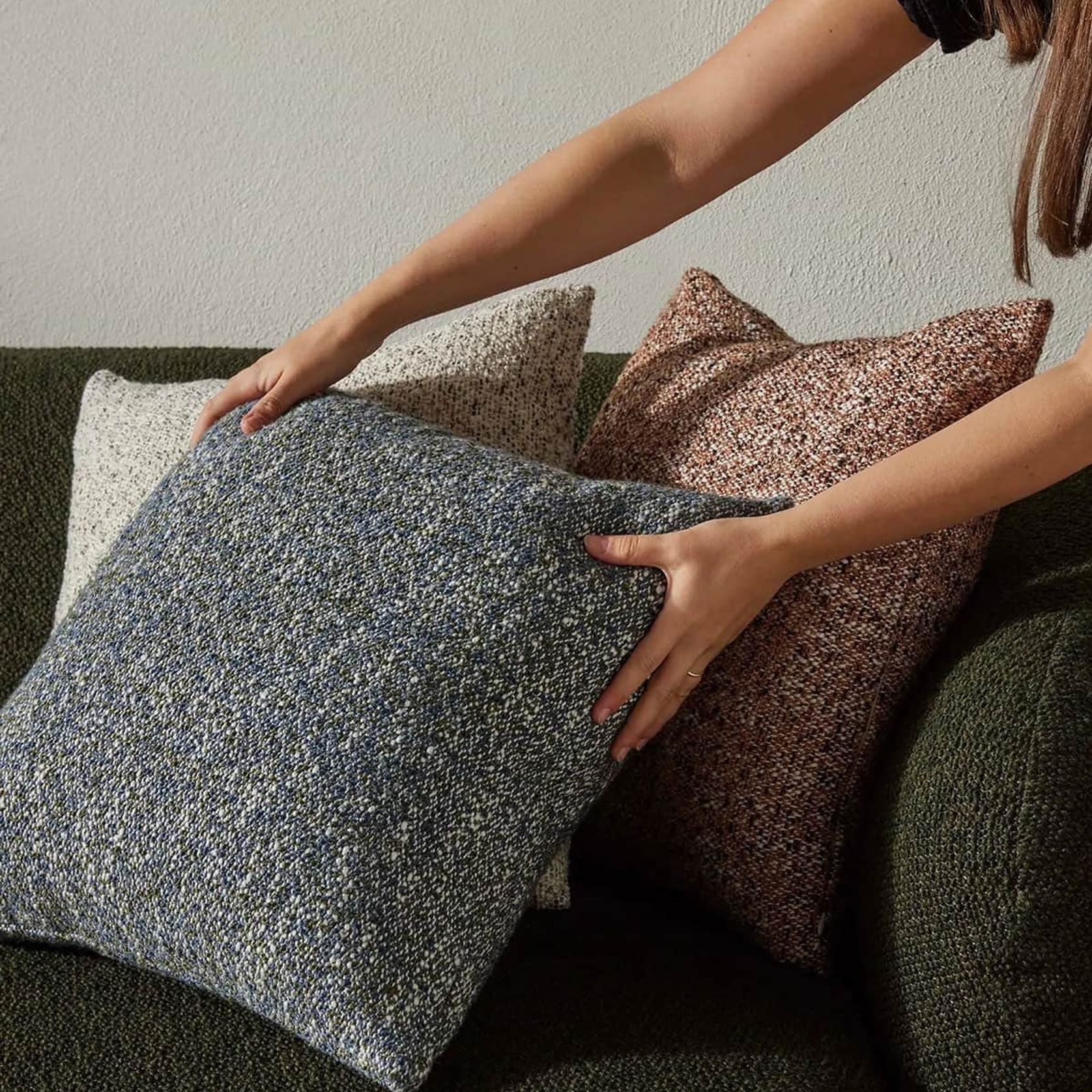 Weave Home Lisette Cushion - Ocean | 50 x 50cm gallery detail image