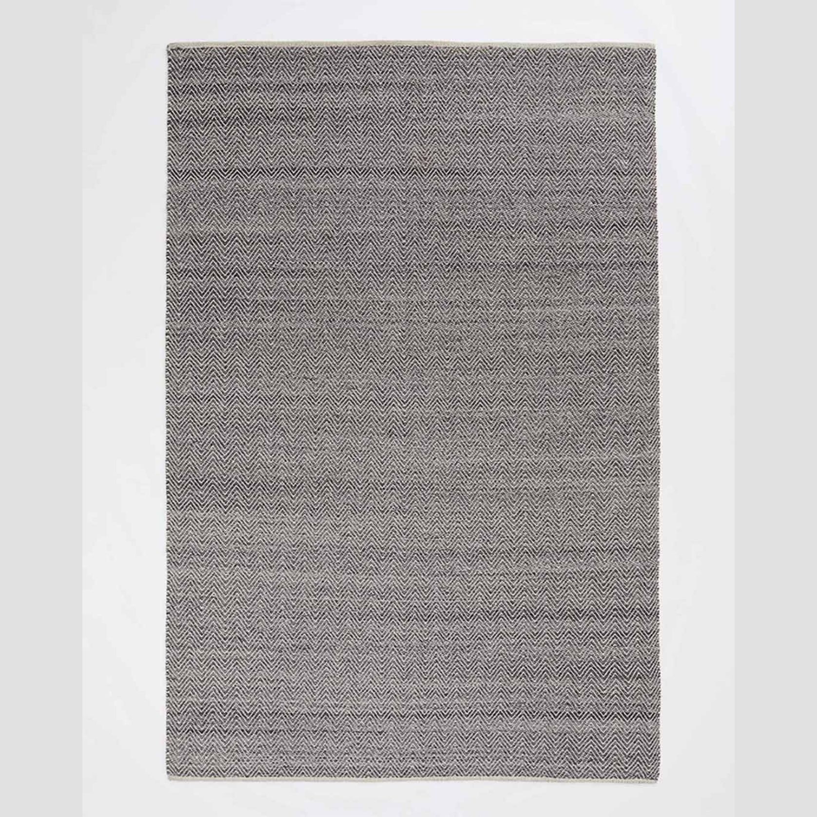 Weave Home Matterhorn Rug - Tar | Wool Blend Floor Rug gallery detail image