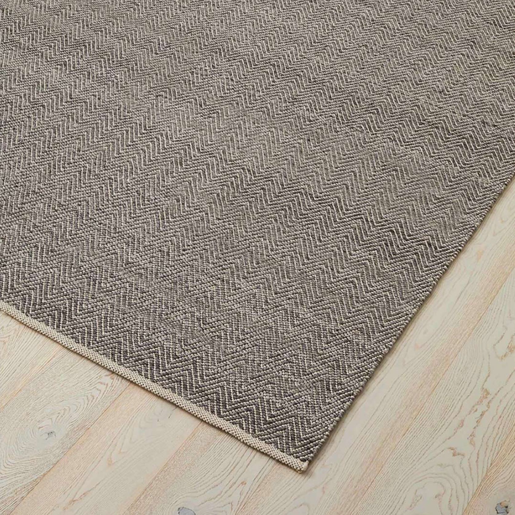 Weave Home Matterhorn Rug - Tar | Wool Blend Floor Rug gallery detail image