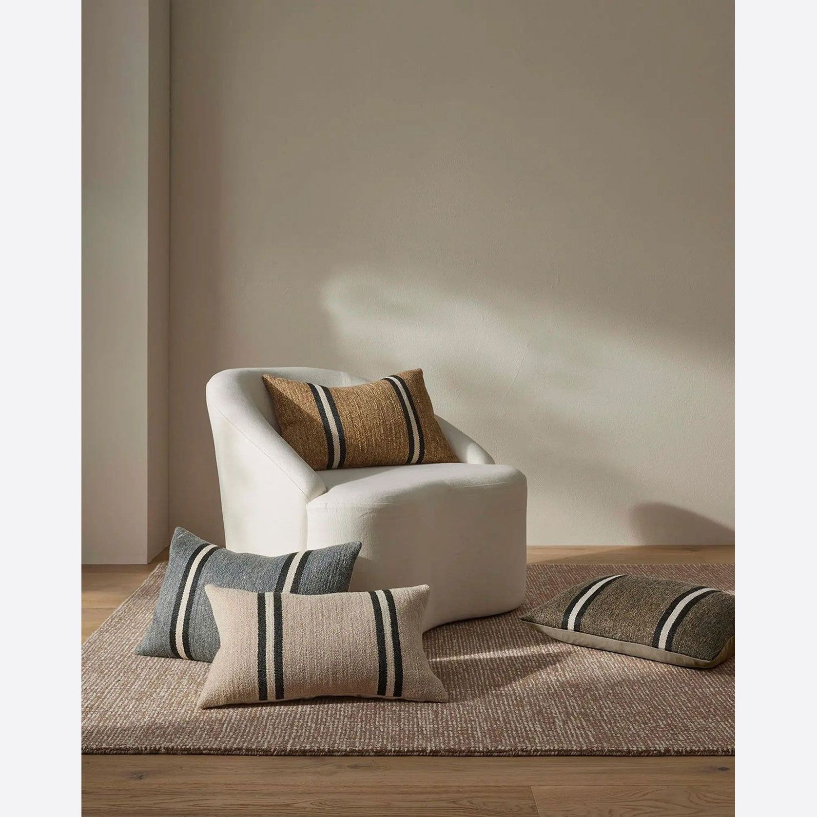 Weave Home Mila Cushion - Oyster gallery detail image