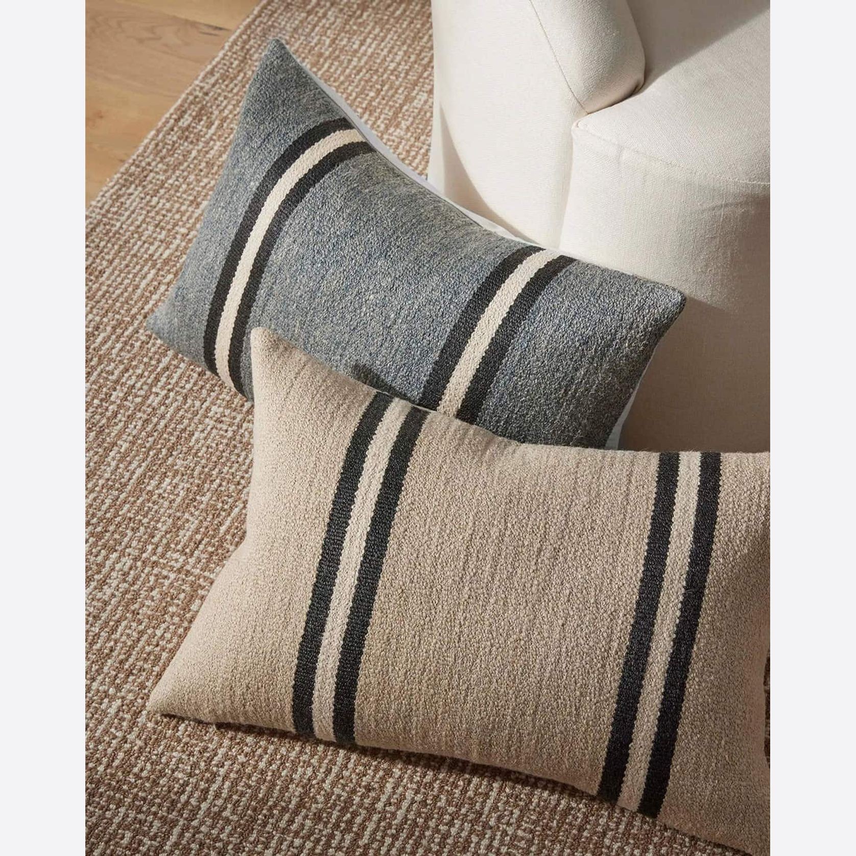 Weave Home Mila Cushion - Oyster gallery detail image