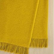 Weave Home Nevis Throw - Chartreuse | NZ Lambswool gallery detail image