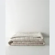 Ravello Linen Coverlet - Bone by Weave Home gallery detail image