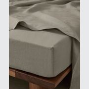 Ravello Linen Flat Sheet - Pebble | Weave Home gallery detail image