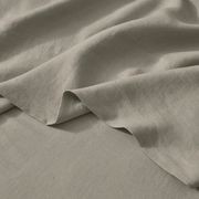 Ravello Linen Flat Sheet - Pebble | Weave Home gallery detail image