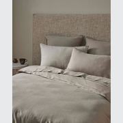 Ravello Linen Flat Sheet - Pebble | Weave Home gallery detail image